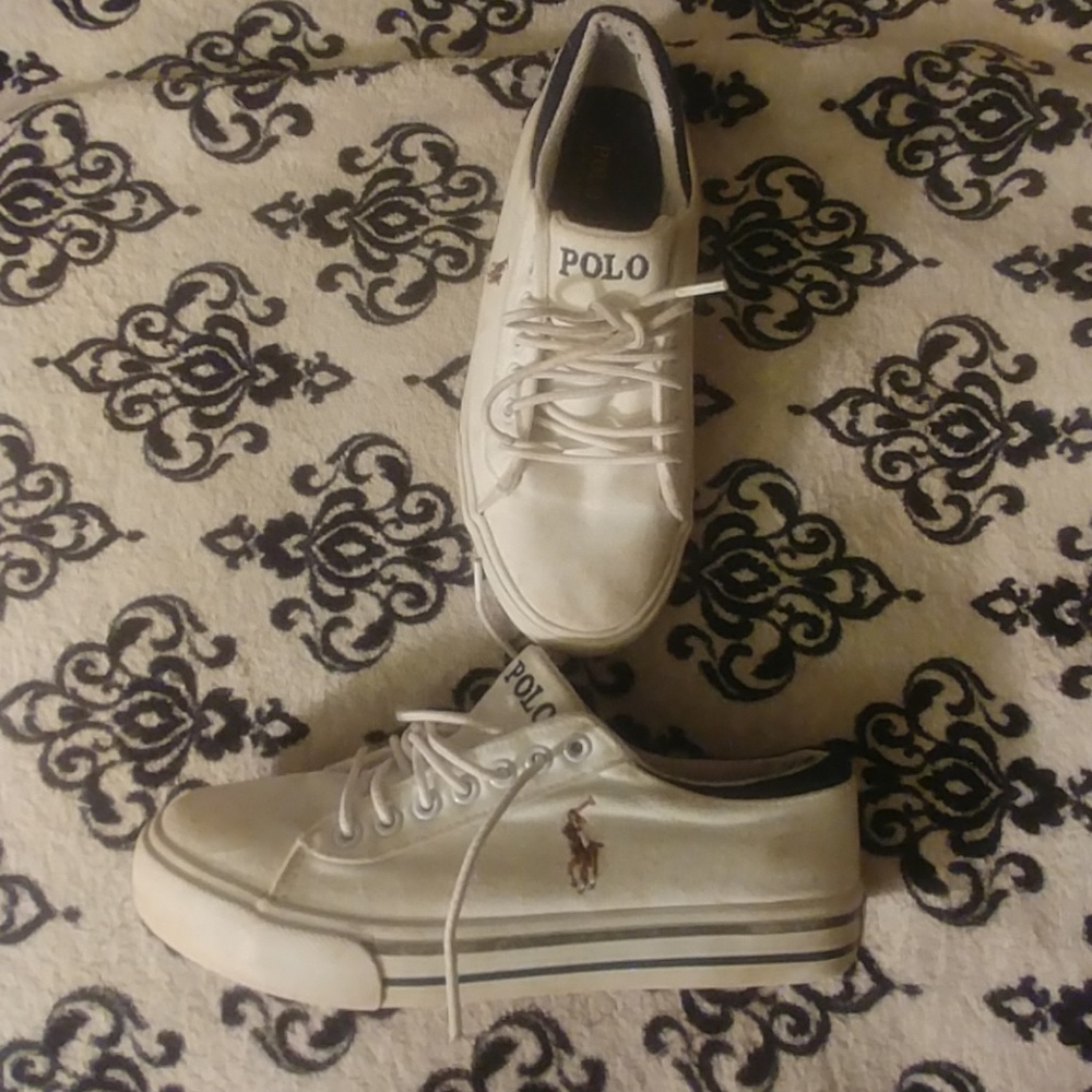 Polo White Canvas Sneakers